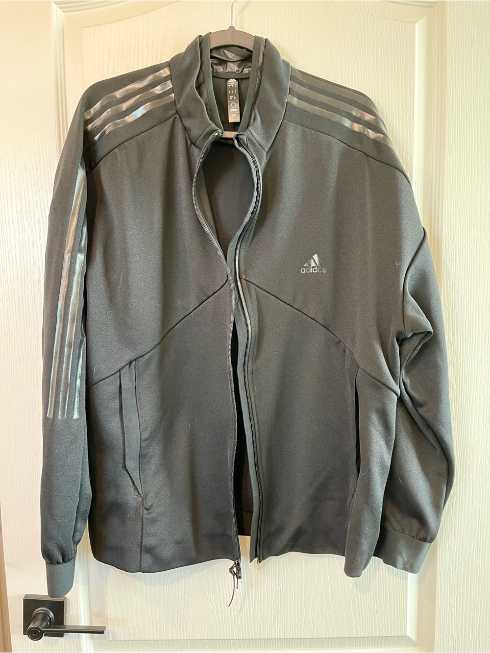 NWOT Adidas TRO Men's Black Full-Zip Track Jacket